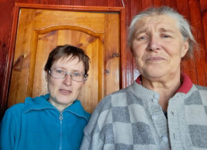 Inka z mamą Bronią